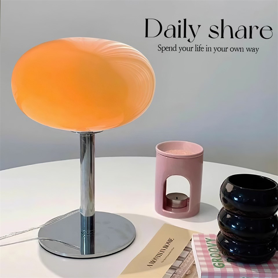 Mushroom Table Lamp - Bedside Table Lamp for Bedroom, Mushroom