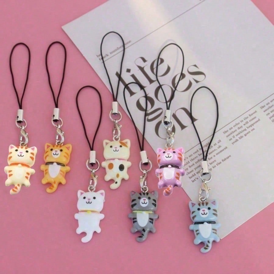 Decor Lighting Phone Number - 1pcs/3pcs Cute Cat Keychain Set, Cartoon