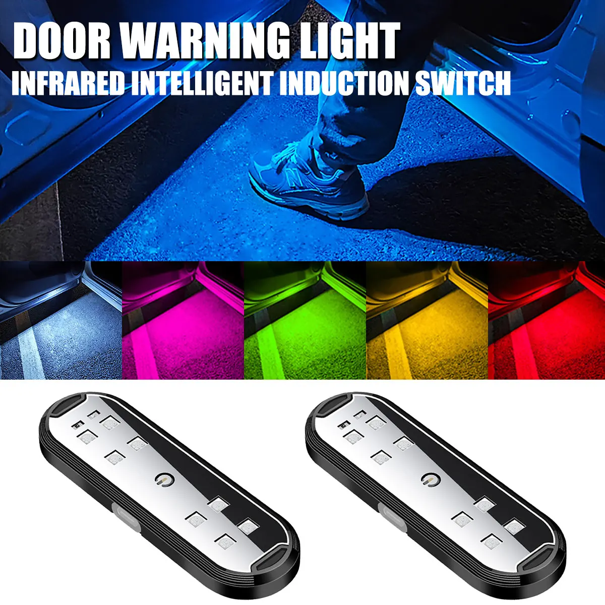 Lzpz Rui Decor Lighting Store - Car Door Lights LED Colorful Flashing