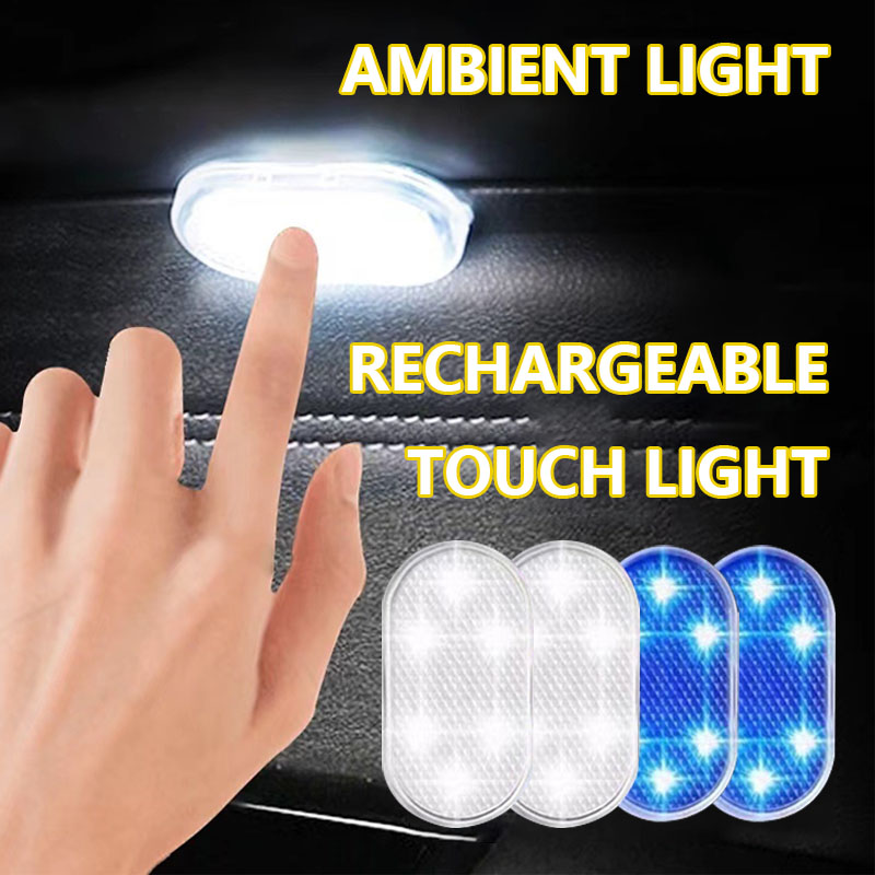 Lzpz Rui Decor Lighting Store - 1/2/4Pcs LED Touch Light Mini Car