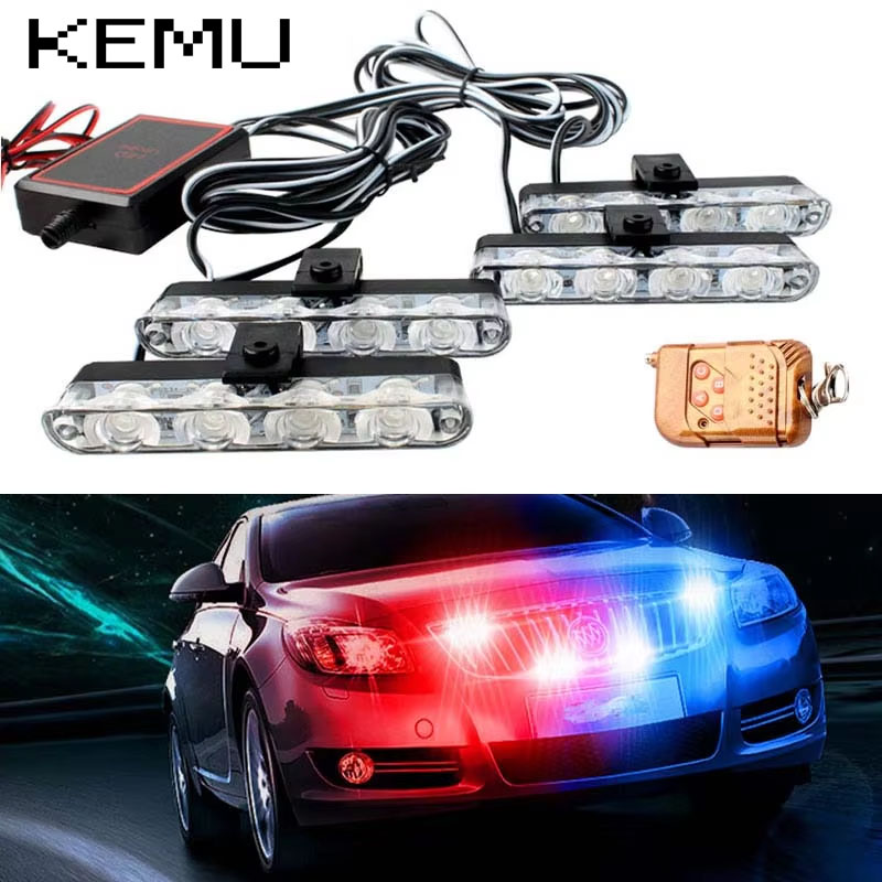 Touch Dimmer Lamp - Car Front Grille Strobe Police Lights
