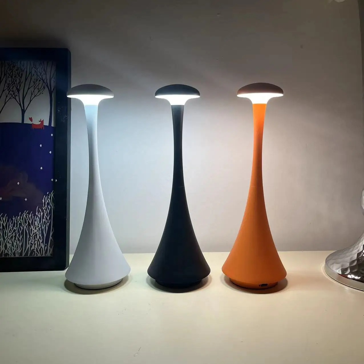 Mushroom Table Lamp - New Arrival Mushroom Table Lamp Rechargeable