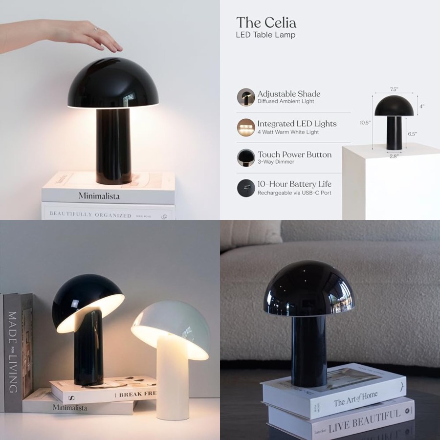 Mushroom Table Lamp - Celia Small Lamp 10
