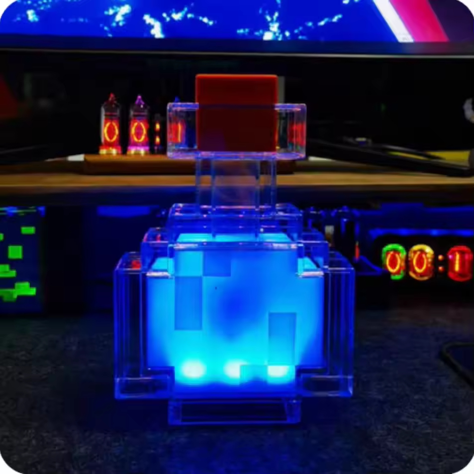 Touch Dimmer Lamp - MC Game Potion Bottle Night Light