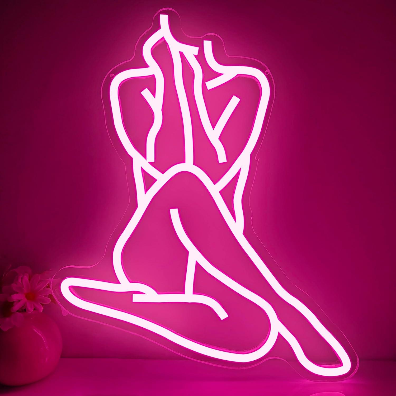 Lighting Decoration For Home - Lady Neon Sign Dimmable LED Lights
