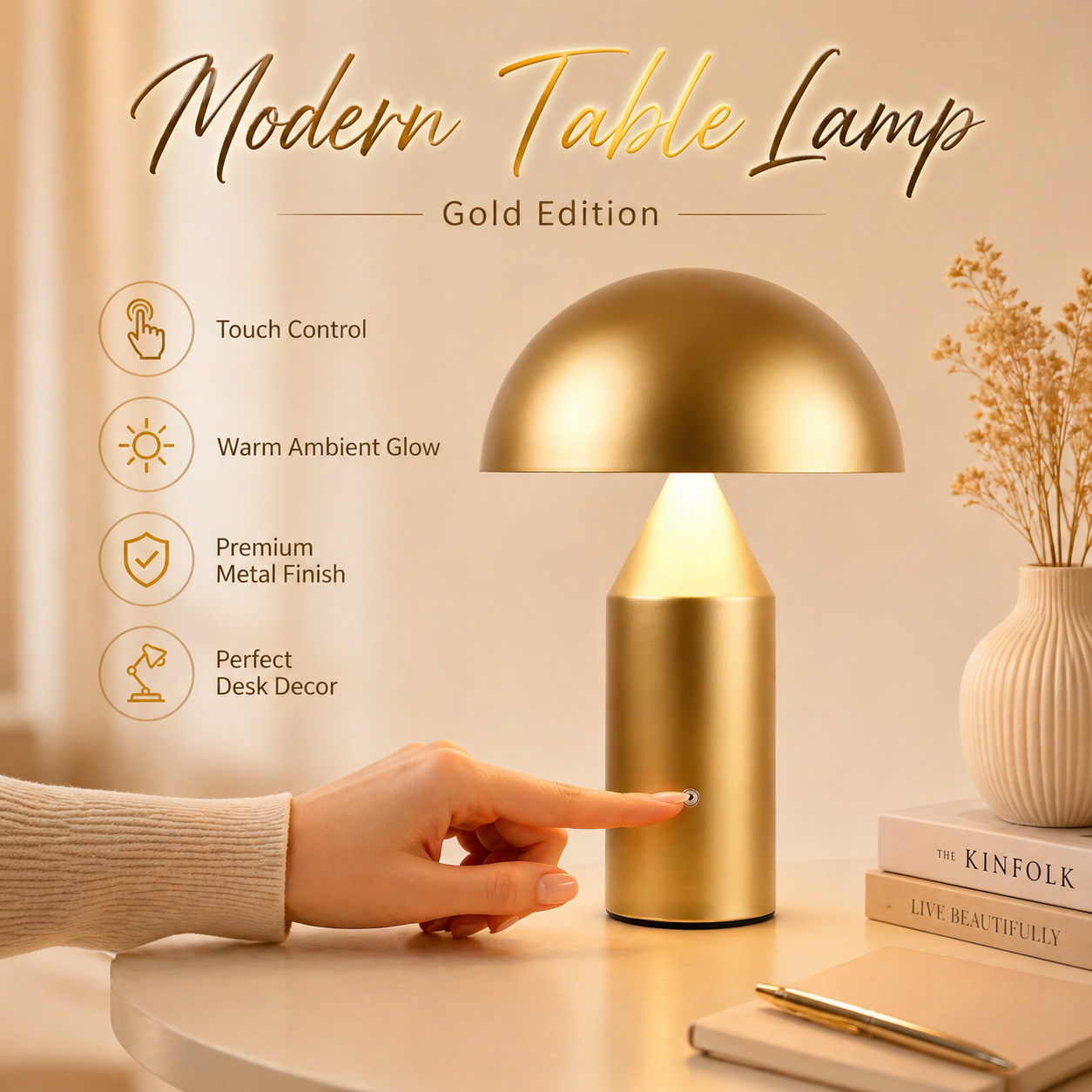 Metal Mushroom Table Lamp Mode - Mushroom Table Lamp recensione e prezzo