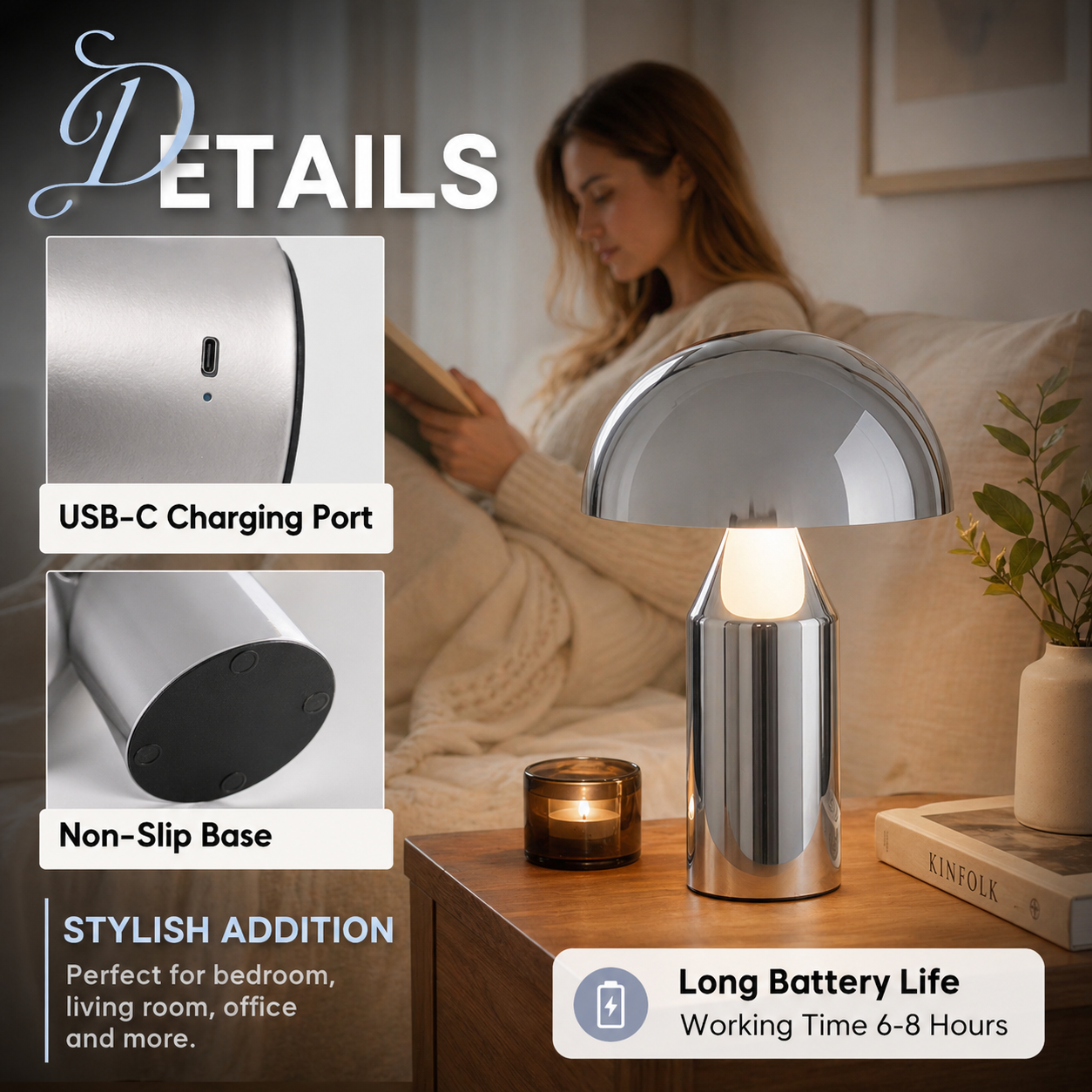 Metal Mushroom Table Lamp Mode - Mushroom Table Lamp recensione e prezzo