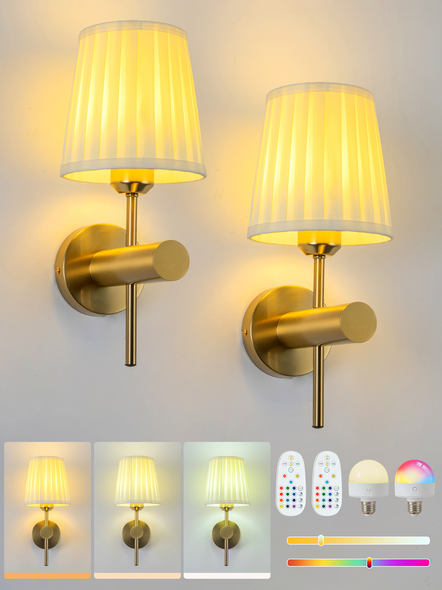 Battery-Powered Wall Light, Re - Touch Dimmer Lamp recensione e prezzo
