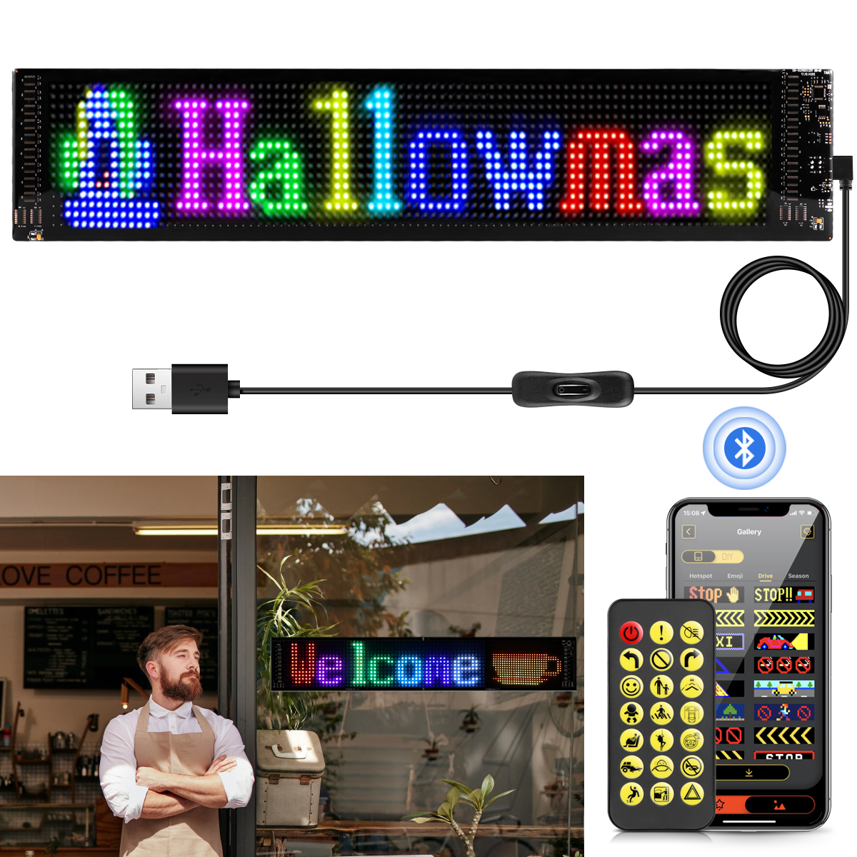 5V USB Flexible LED Panel Ligh - Touch Dimmer Lamp recensione e prezzo