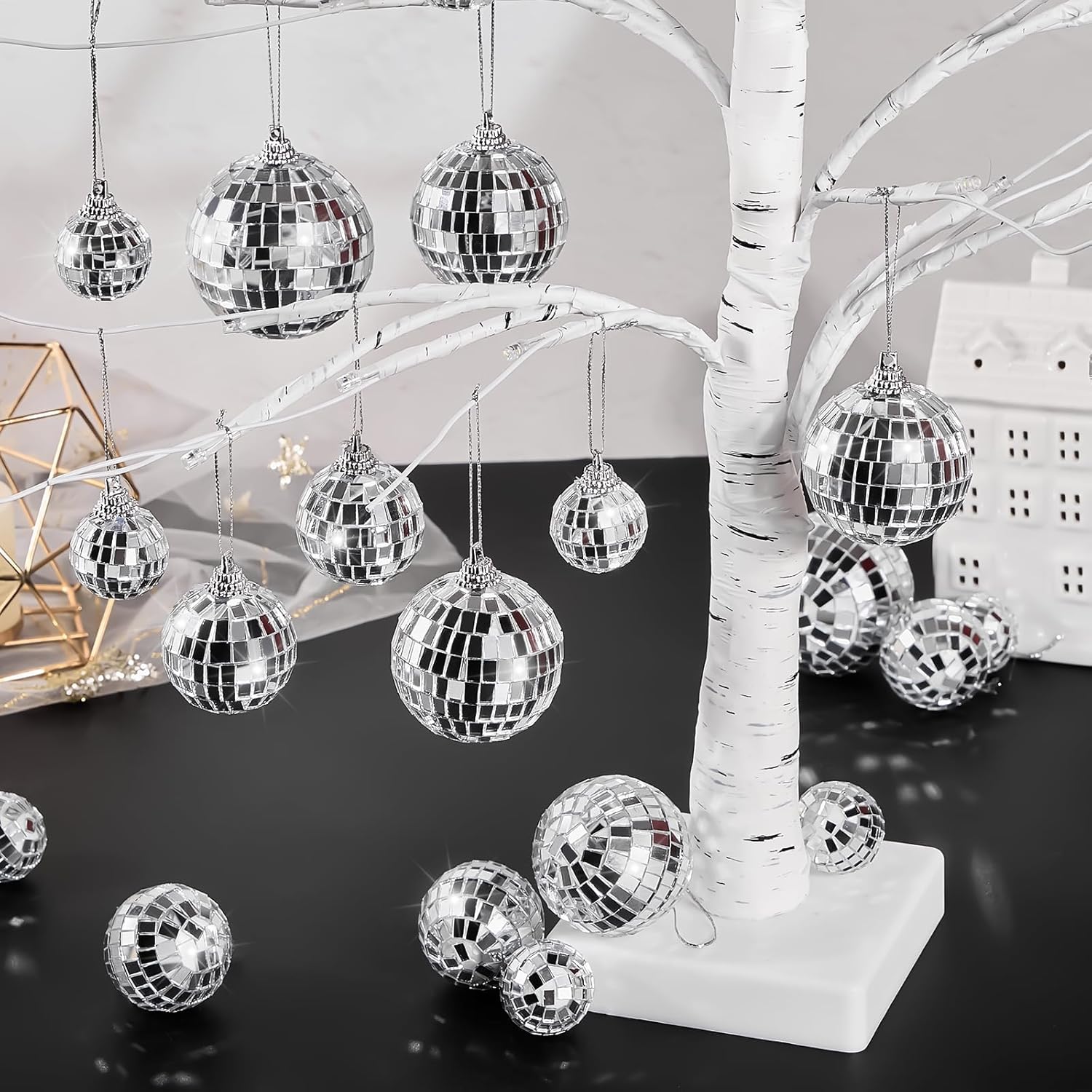 3-24Pcs Mirror Disco Ball Chri - Disco Ball Mirror recensione e prezzo