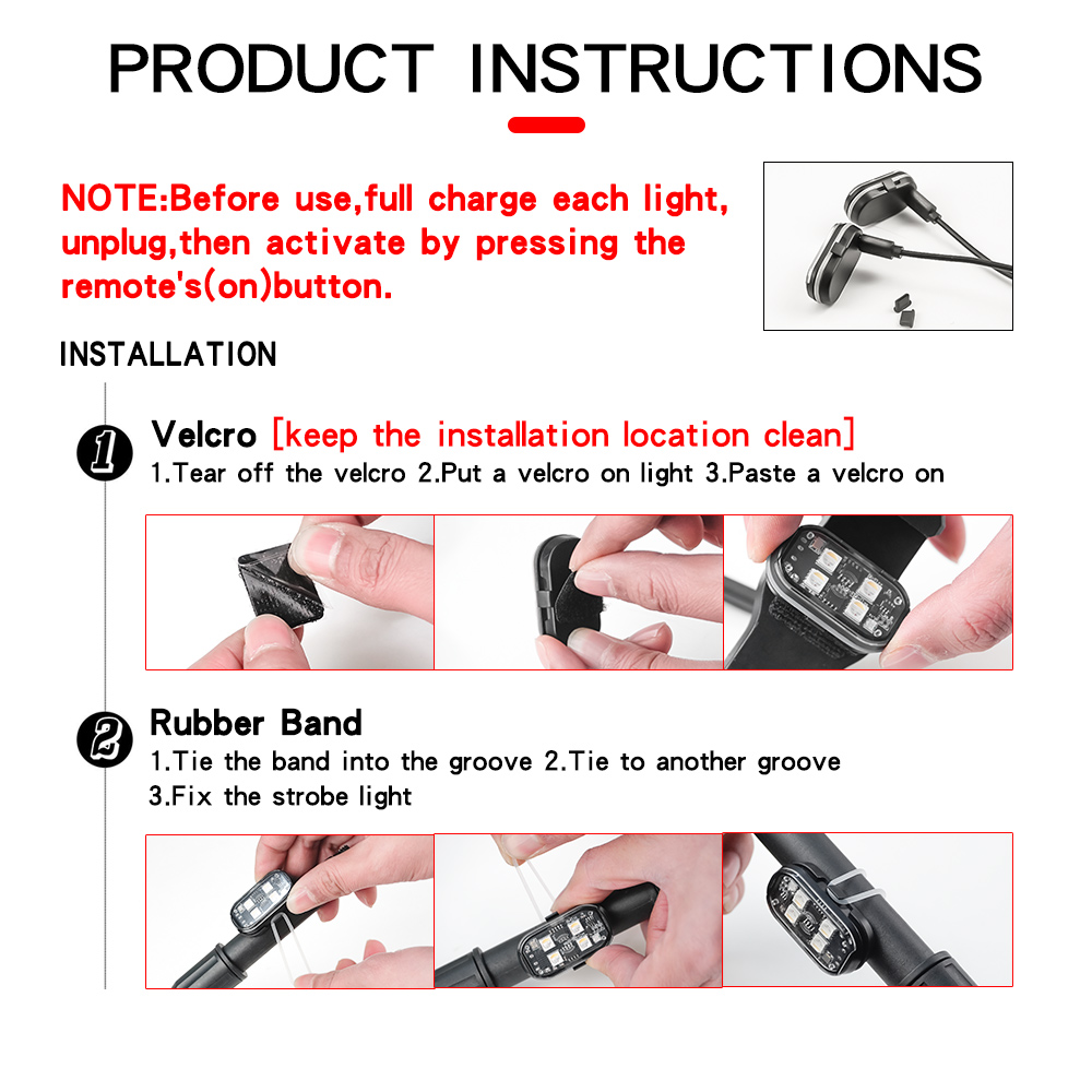 2/4pcs Wireless LED Strobe Lig - Lzpz Rui Decor Lighting Store recensione e prezzo