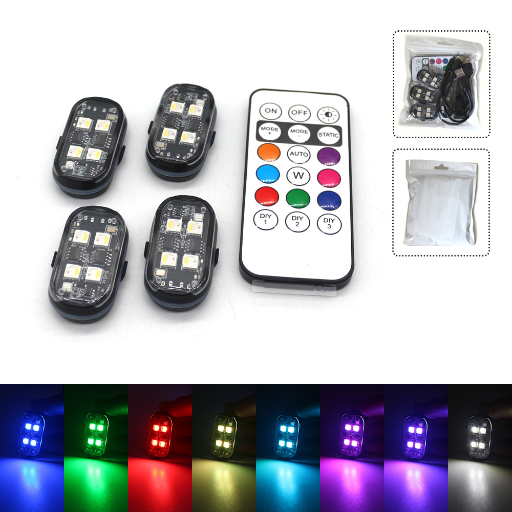2/4pcs Wireless LED Strobe Lig - Lzpz Rui Decor Lighting Store recensione e prezzo