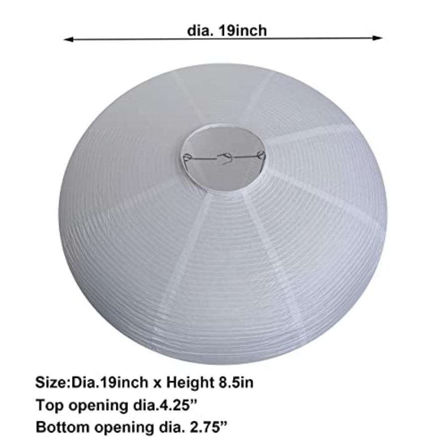 2Pcs White Oval Paper Lantern  - Pendant Light Shade recensione e prezzo
