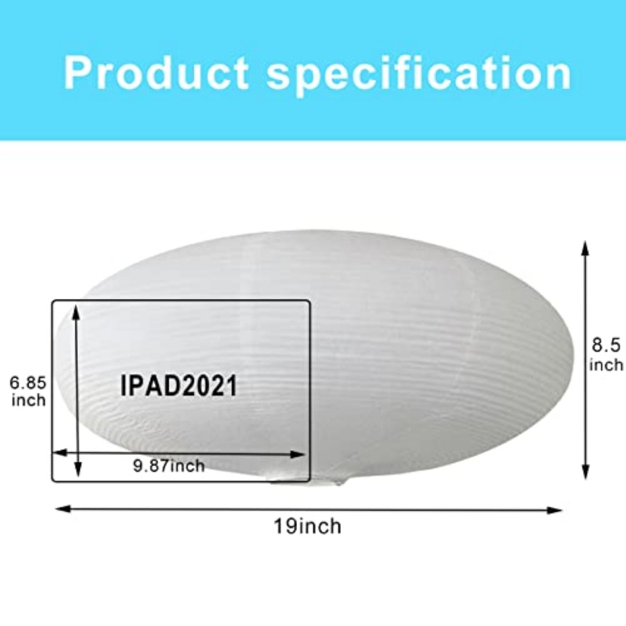 2Pcs White Oval Paper Lantern  - Pendant Light Shade recensione e prezzo
