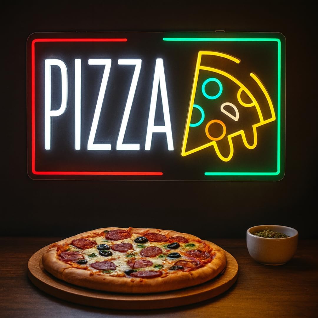 Pizza Neon Sign Business USB L - Lighting Decoration For Home recensione e prezzo