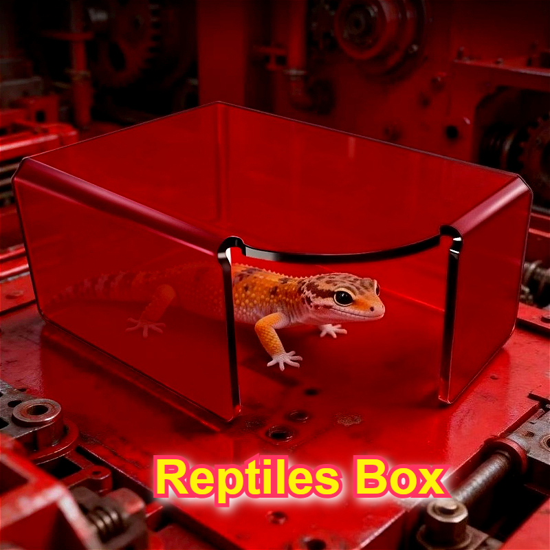 Red Acrylic Reptile Box Habita - Gecko Lighting & Decor recensione e prezzo