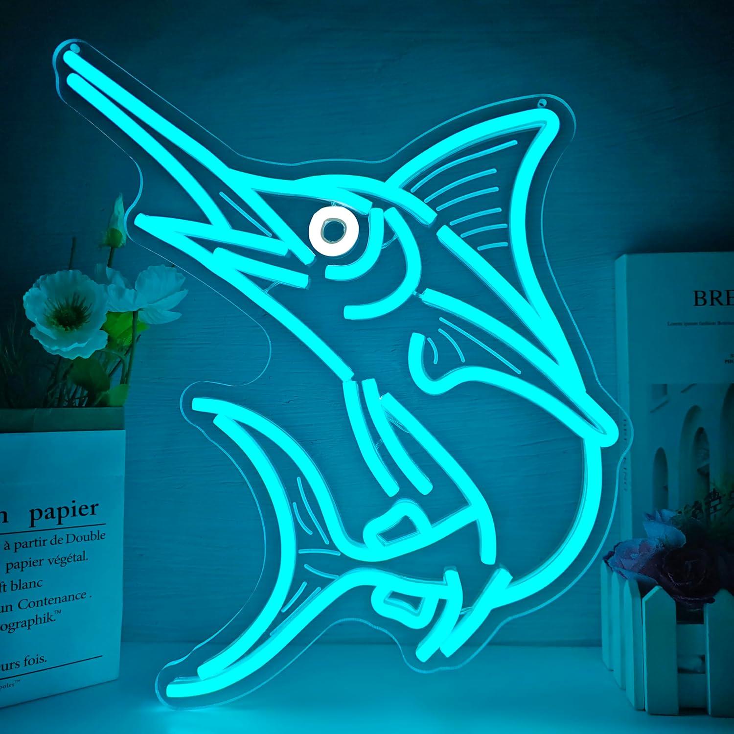 Marlin Fish Neon Sign Deep Sea - Lighting Decoration For Home recensione e prezzo