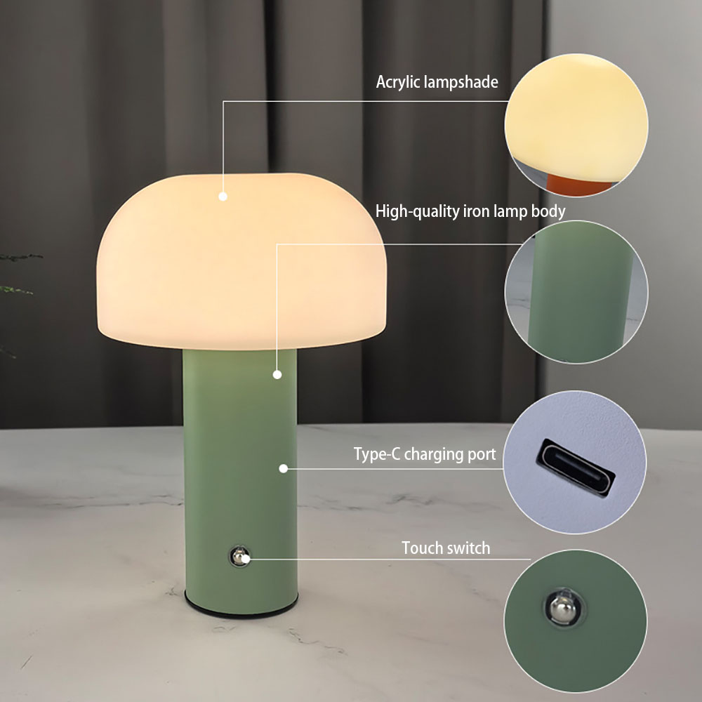 New Mushroom Lamp LED Charging - Mushroom Table Lamp recensione e prezzo