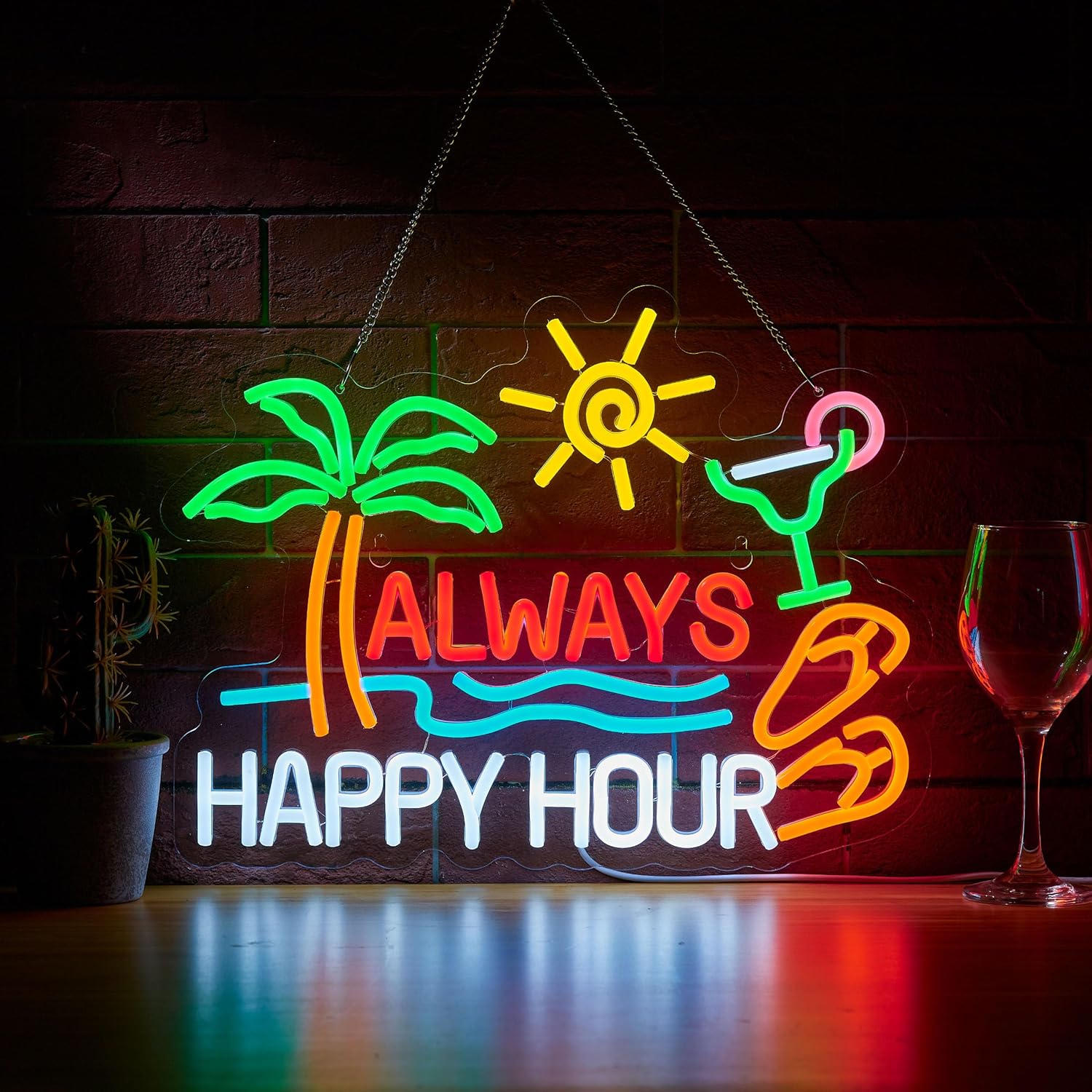 Always Happy Hour Beer Bar Neo - Lighting Decoration For Home recensione e prezzo