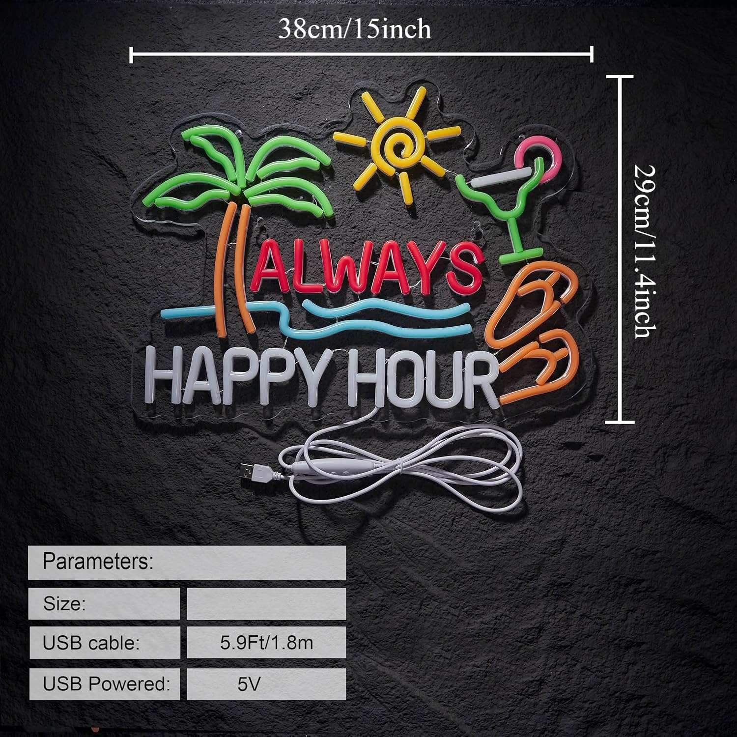 Always Happy Hour Beer Bar Neo - Lighting Decoration For Home recensione e prezzo