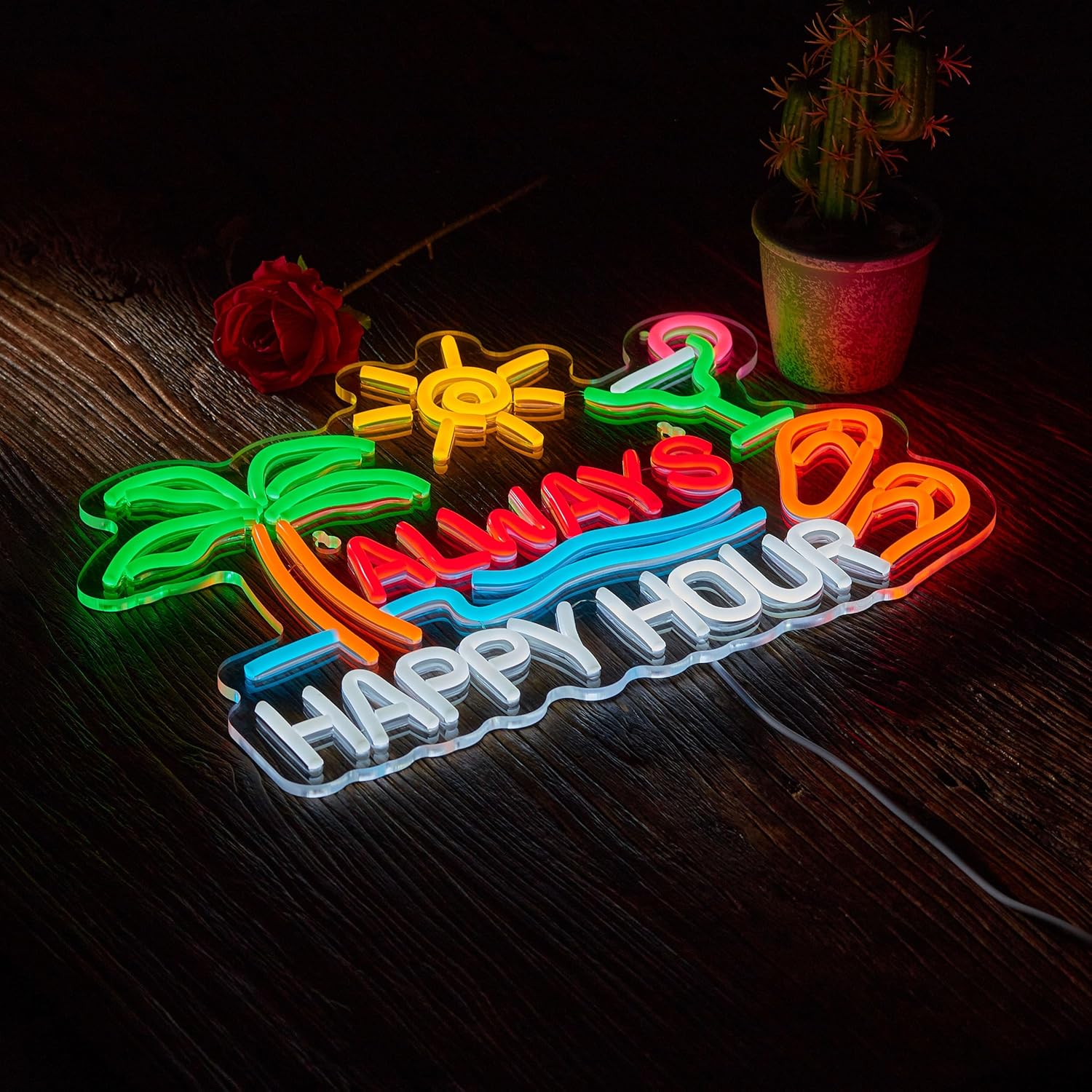 Always Happy Hour Beer Bar Neo - Lighting Decoration For Home recensione e prezzo