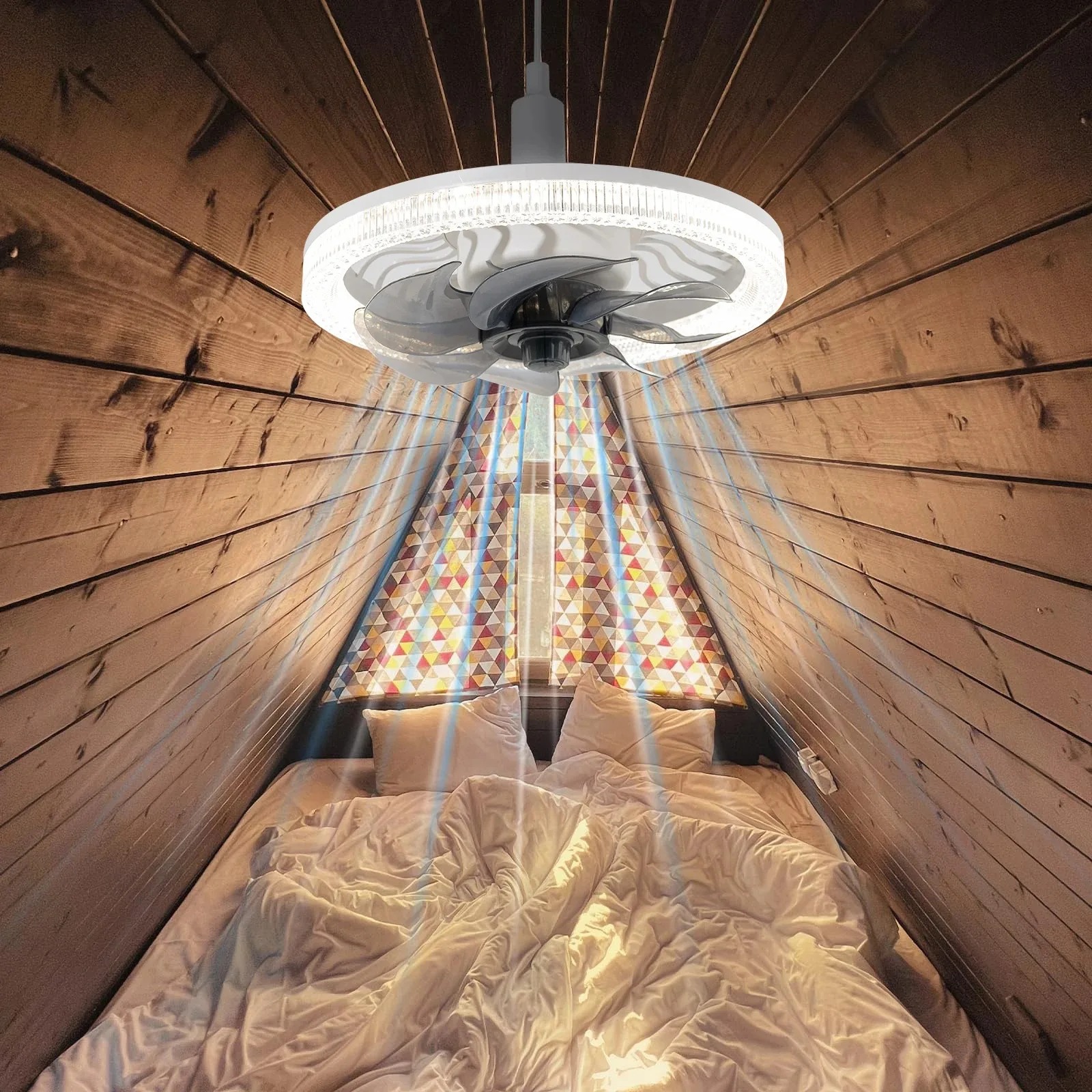 Smart LED Ceiling Fan Light wi - Touch Dimmer Lamp recensione e prezzo