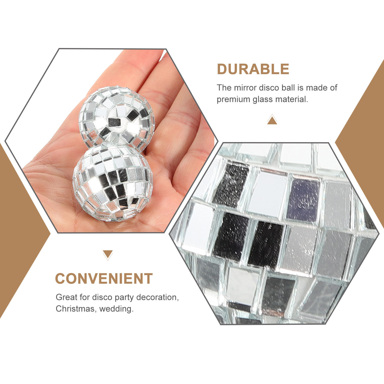 12Pcs Silver Hanging Mirror Di - Disco Ball Mirror recensione e prezzo
