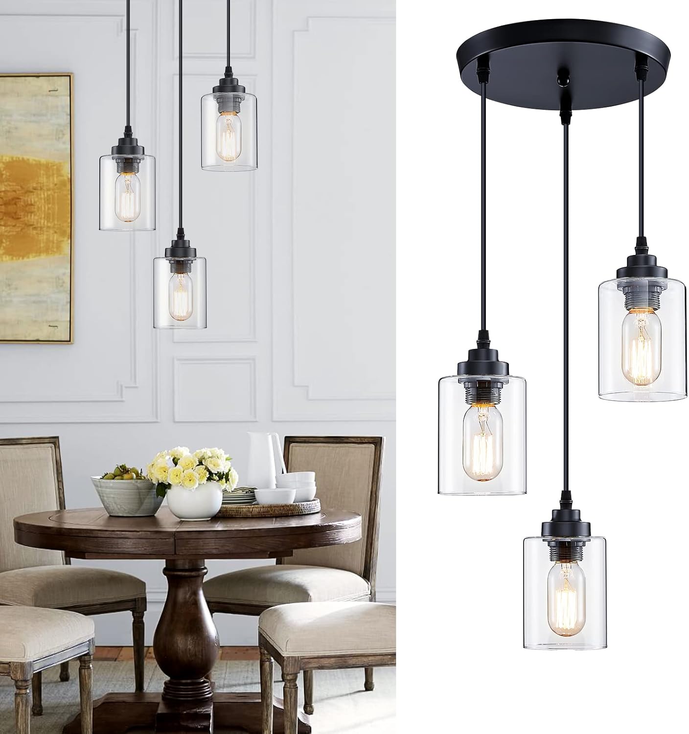 3-Light Pendant Lighting with  - Pendant Light Shade recensione e prezzo