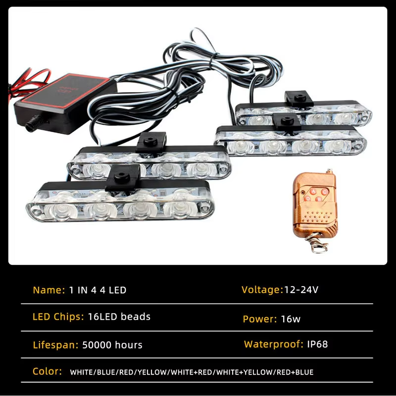 Car Front Grille Strobe Police - Touch Dimmer Lamp recensione e prezzo
