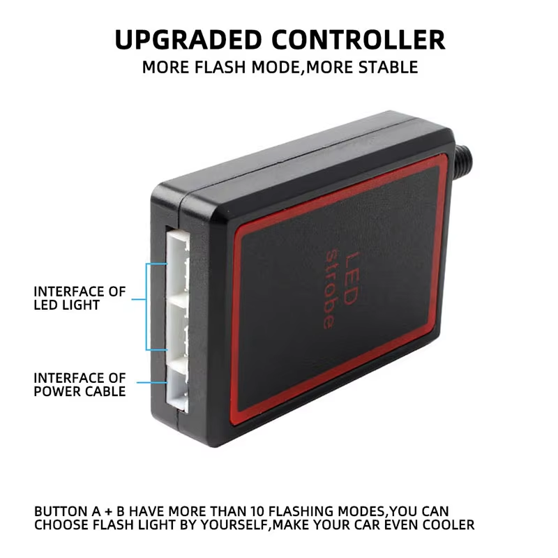 Car Front Grille Strobe Police - Touch Dimmer Lamp recensione e prezzo