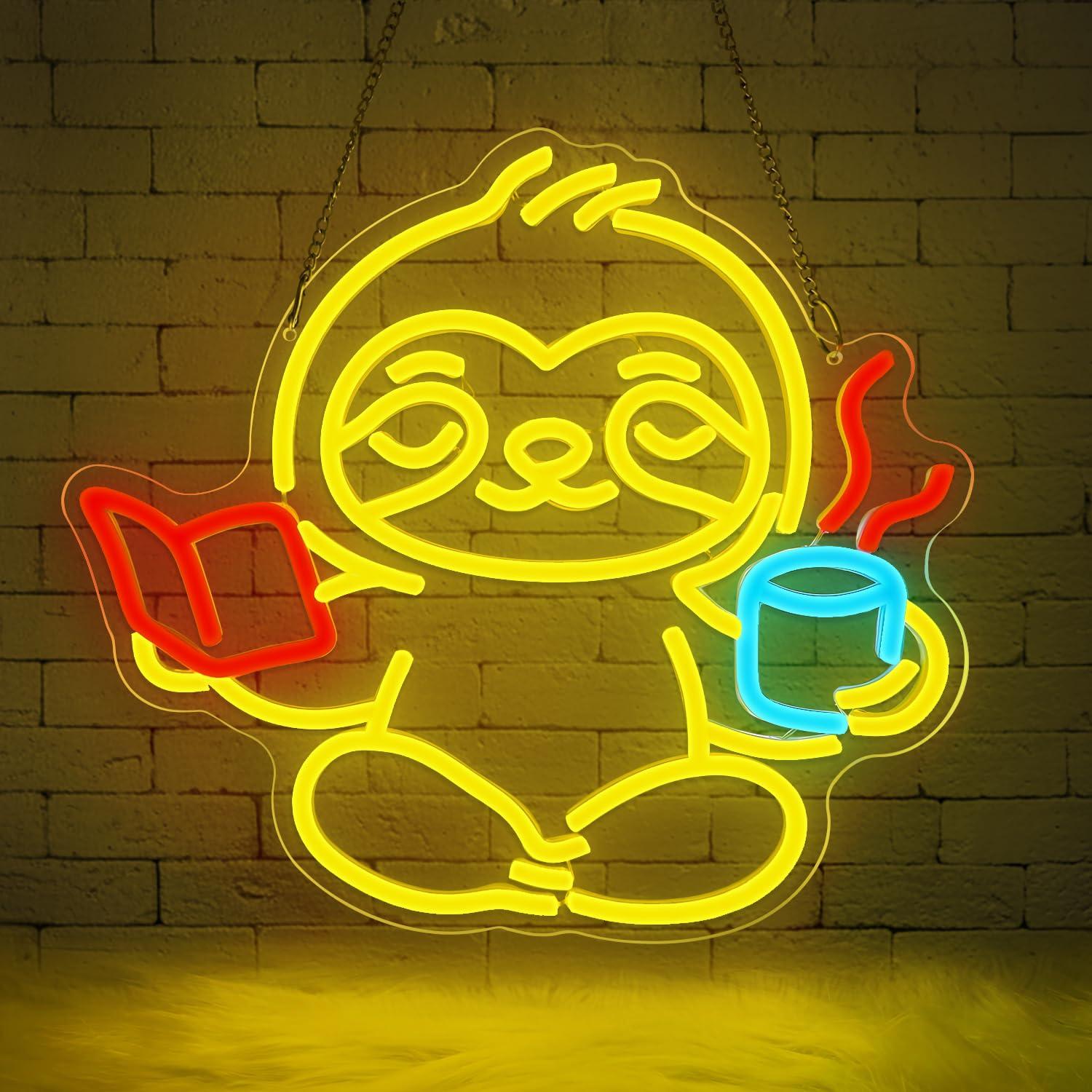Sloth Neon Sign USB Dimmable L - Lighting Decoration For Home recensione e prezzo