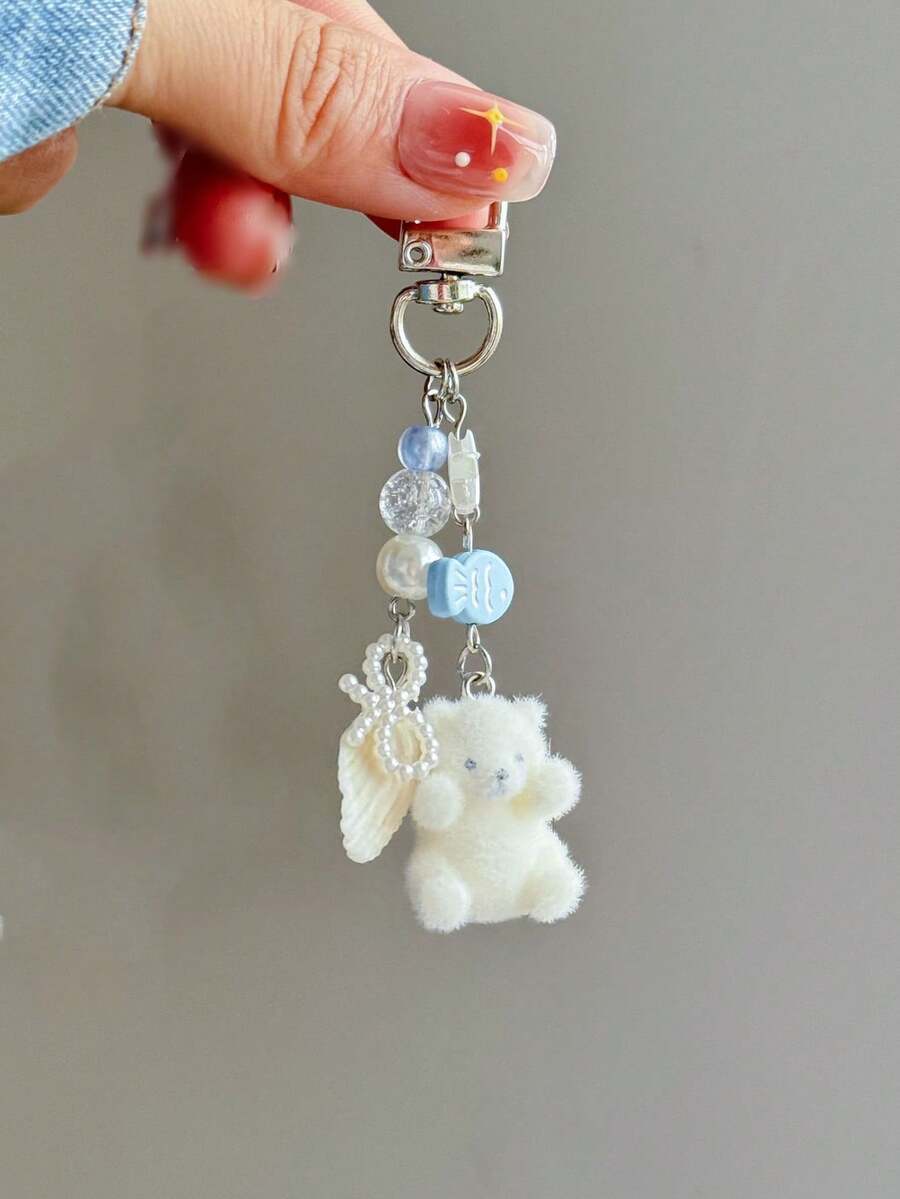 Flocked Cat Keychain With Fish - Decor Lighting Phone Number recensione e prezzo