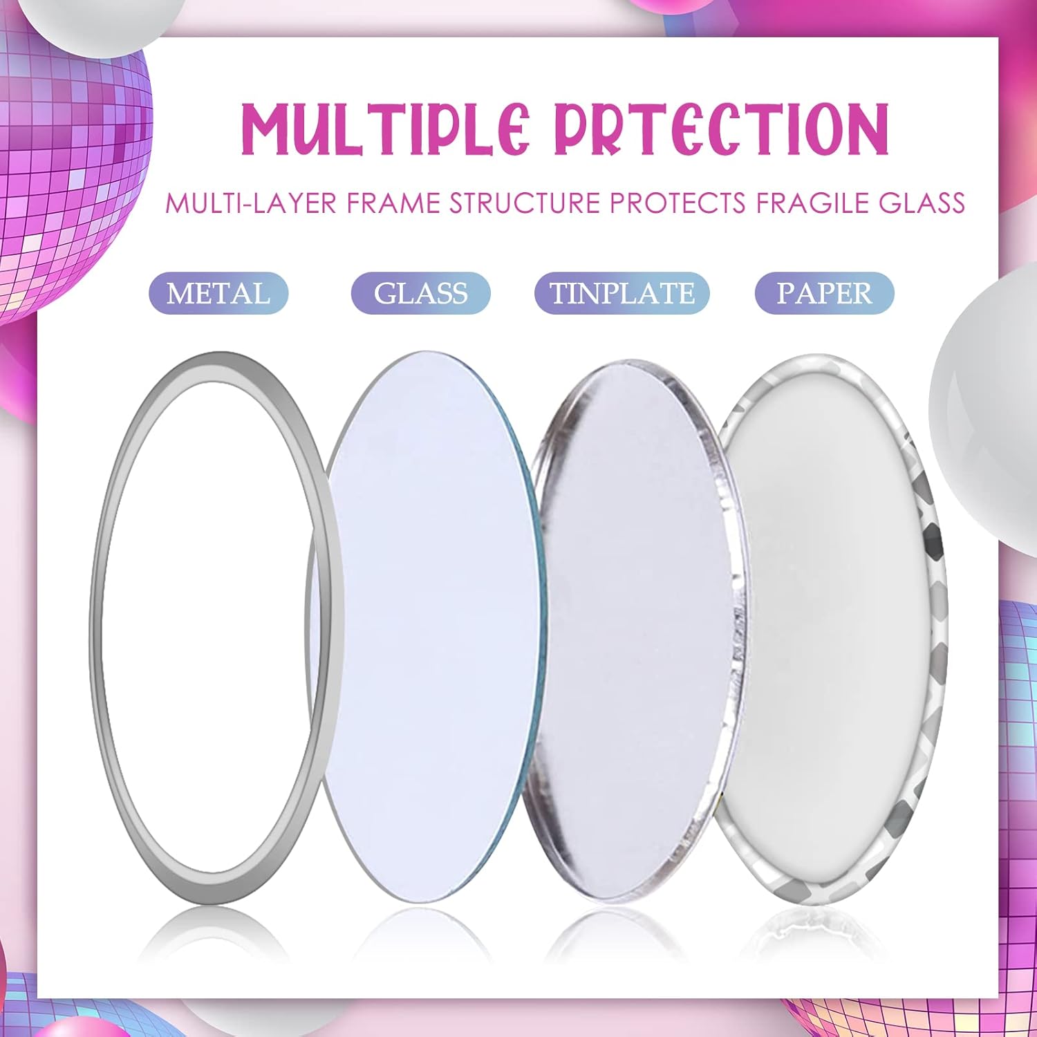 Disco Ball Compact Mirror Vint - Disco Ball Mirror recensione e prezzo