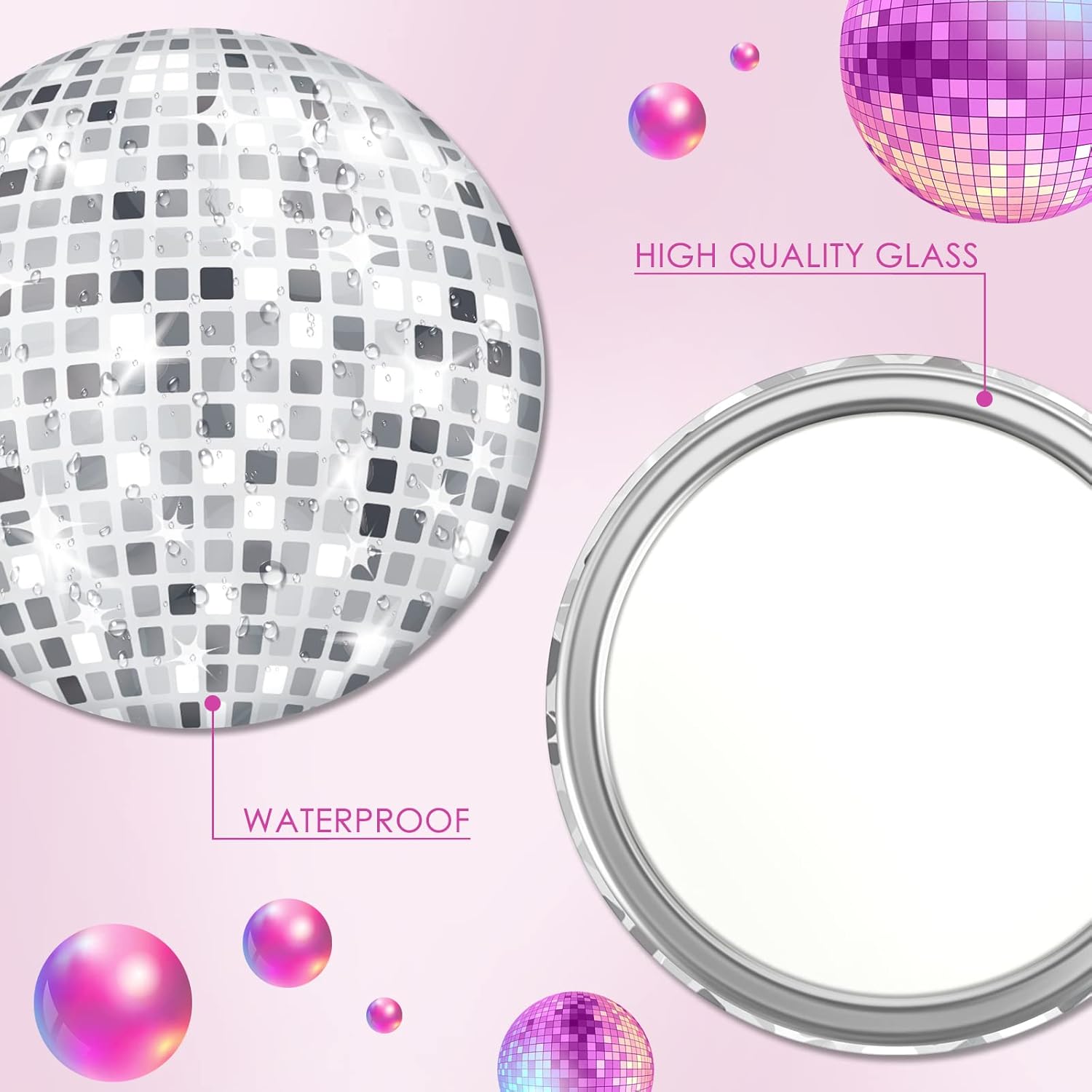 Disco Ball Compact Mirror Vint - Disco Ball Mirror recensione e prezzo