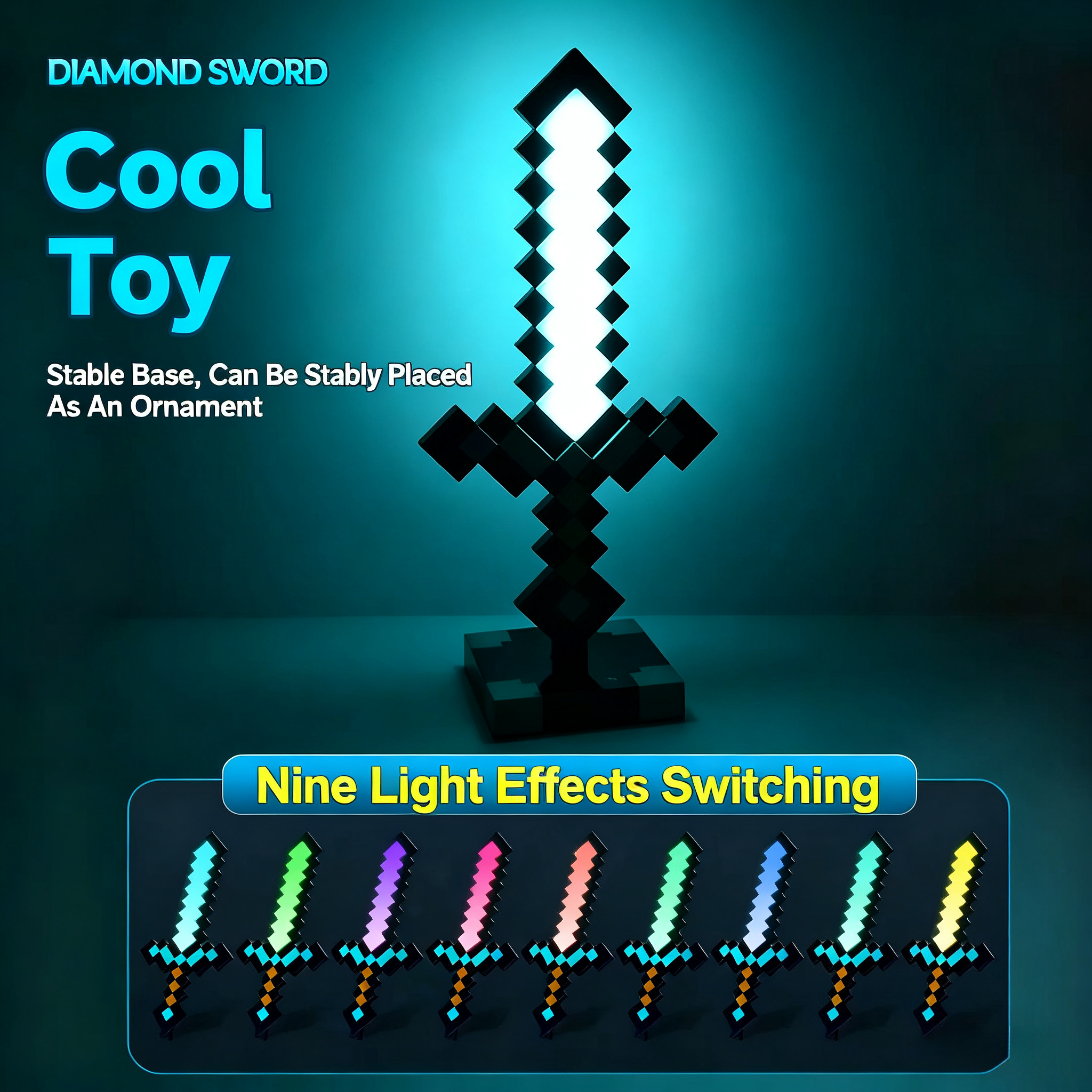 Minecraft Diamond Sword LED Ni - Lighting Decor Minecraft recensione e prezzo