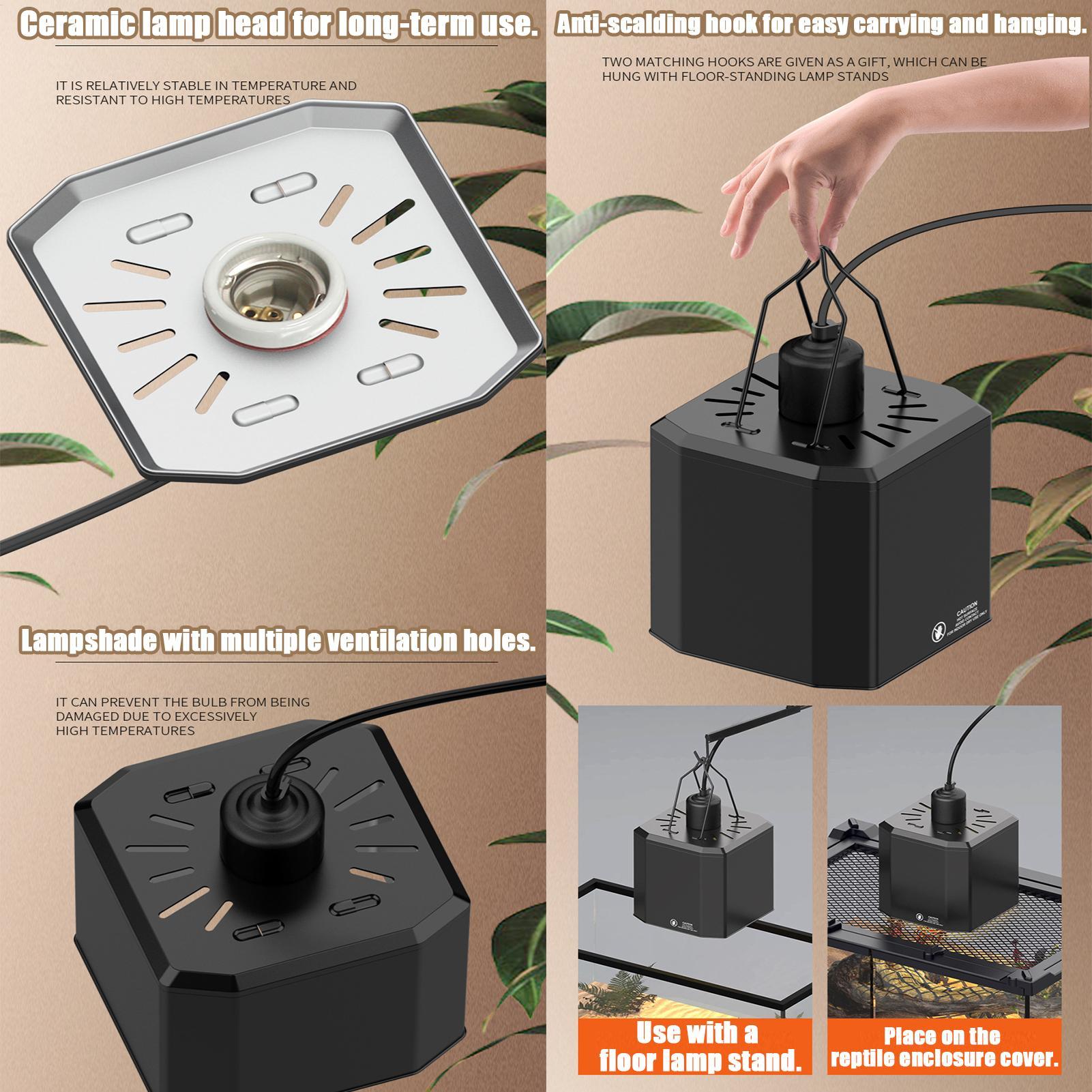 Heat Lamp Shade For Reptiles T - Gecko Lighting & Decor recensione e prezzo