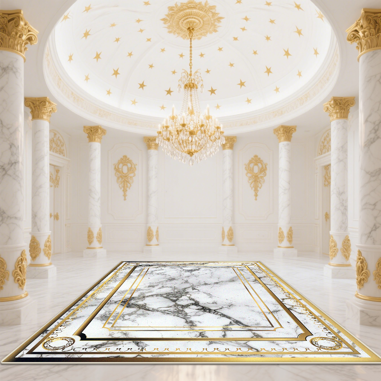 Modern White Gold Marble Patte - Home Decor Lighting Wholesale recensione e prezzo