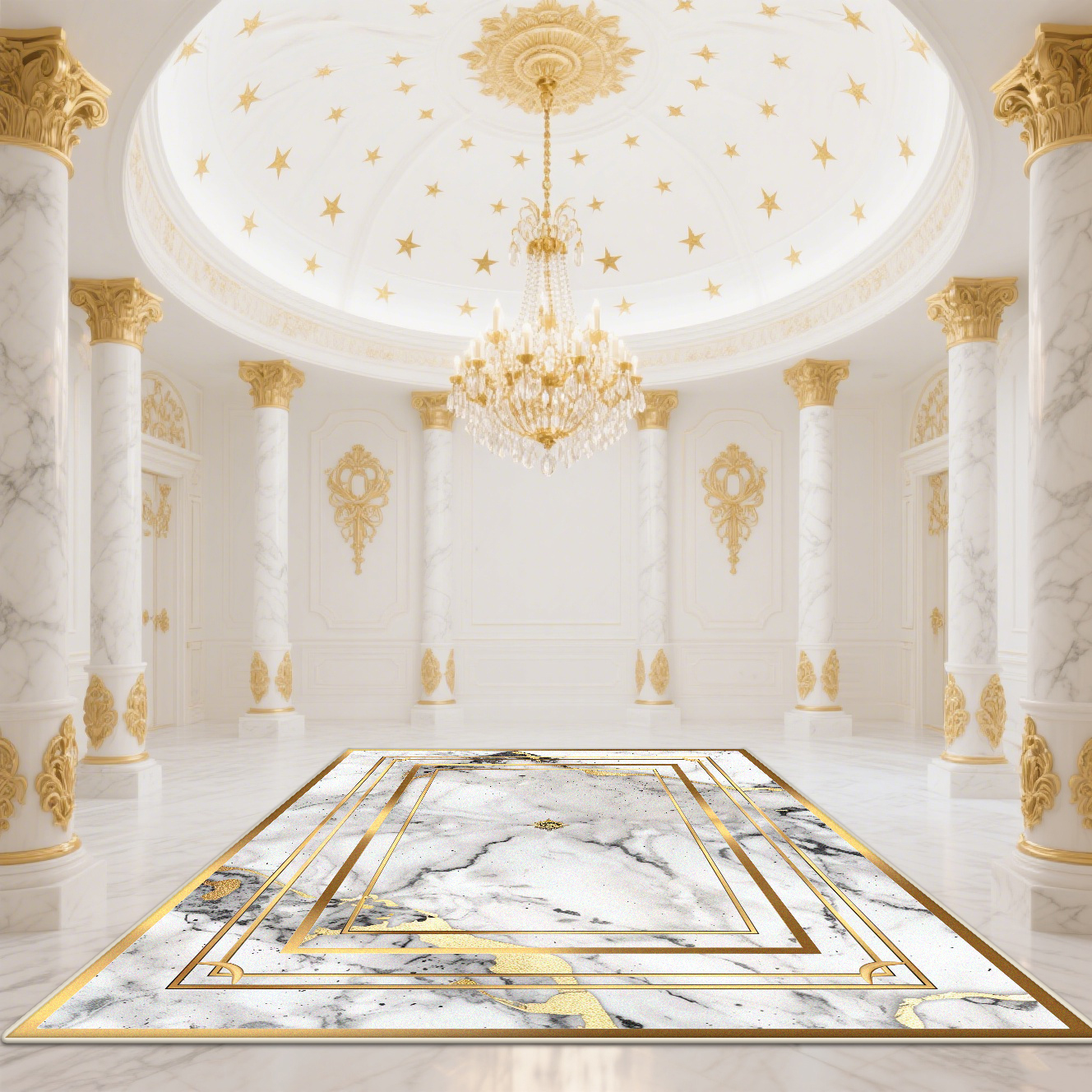 Modern White Gold Marble Patte - Home Decor Lighting Wholesale recensione e prezzo