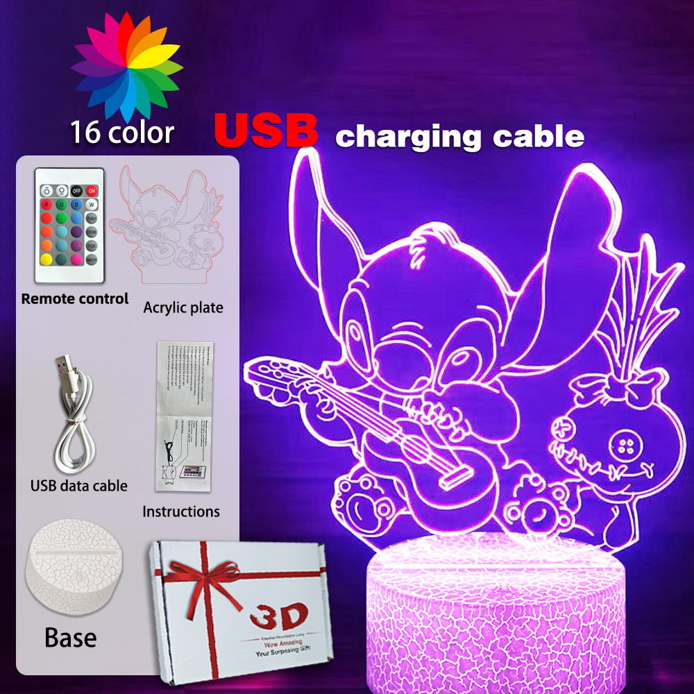 LED Night Light Illusion Stitc - Touch Dimmer Lamp recensione e prezzo