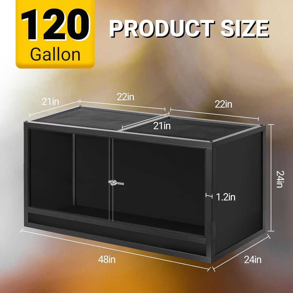 Reptile Enclosure 48x24x24 inc - Gecko Lighting & Decor recensione e prezzo