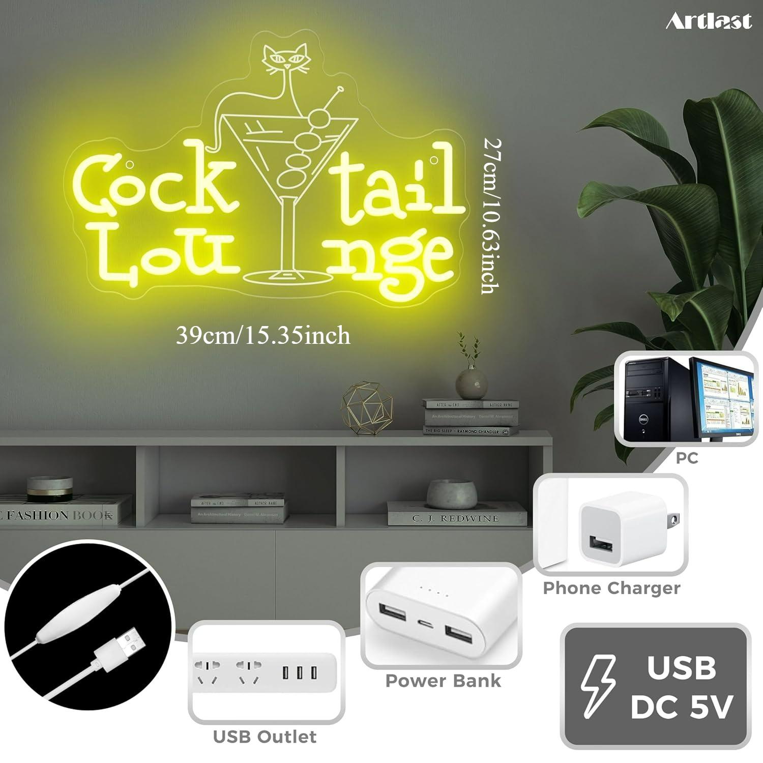 Cocktail Lounge Neon Sign Dimm - Lighting Decoration For Home recensione e prezzo